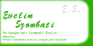 evelin szombati business card